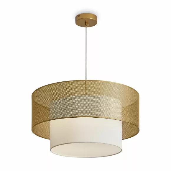 Подвесной светильник Freya Lattice FR5528PL-01BS, Латунь, Белый, Металл, декоративные элементы крупным планом