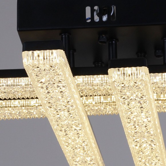 Потолочная светодиодная люстра с пультом управления Reluce 03749-3.3-04C BK