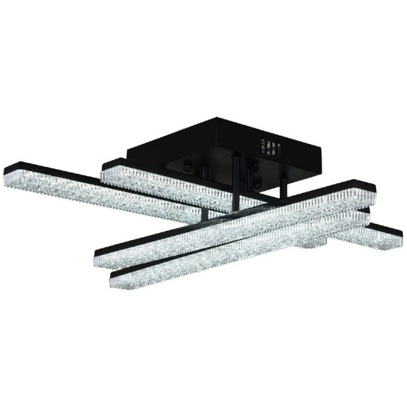 Потолочная светодиодная люстра с пультом управления Reluce 03749-3.3-04C BK