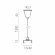 Подвес стандартный тип D треку 5040xx-(F)/(R) 1,5 м Lightstar Quattro 504176-FR1