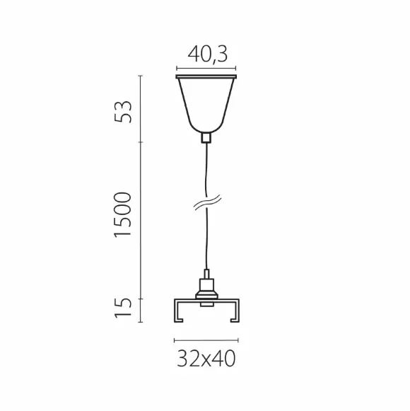Подвес стандартный тип D треку 5040xx-(F)/(R) 1,5 м Lightstar Quattro 504176-FR1 Подвес стандартный тип D треку 5040xx-(F)/(R) 1,5 м Lightstar Quattro 504176-FR1