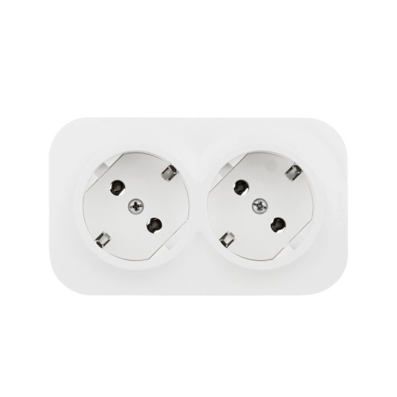 Розеточный блок двойной с/з со шторками Legrand Quteo 782237
