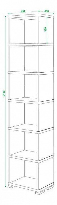 Стеллаж Домино СБ-15/6 MER_SB-15_6_V
