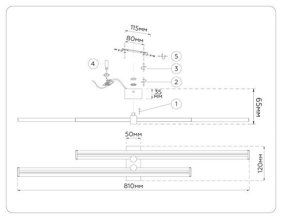 Настенный светильник Ambrella Light Comfort LineTech FL6161