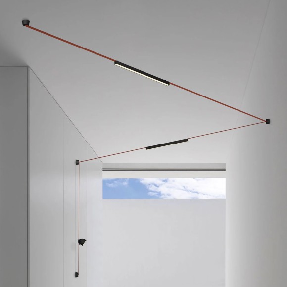 Трековый однофазный светильник Denkirs Belty linear DK5576-BK