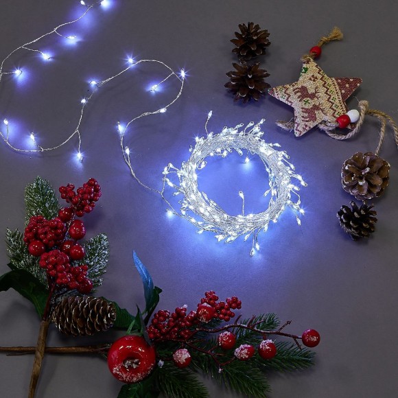 Гирлянда Роса Uniel ULD-S1000-250/DTA WHITE IP20 DEWDROP UL-00012123