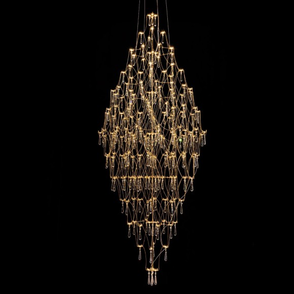 Подвесная светодиодная люстра Modelux ML.7826.800P GD