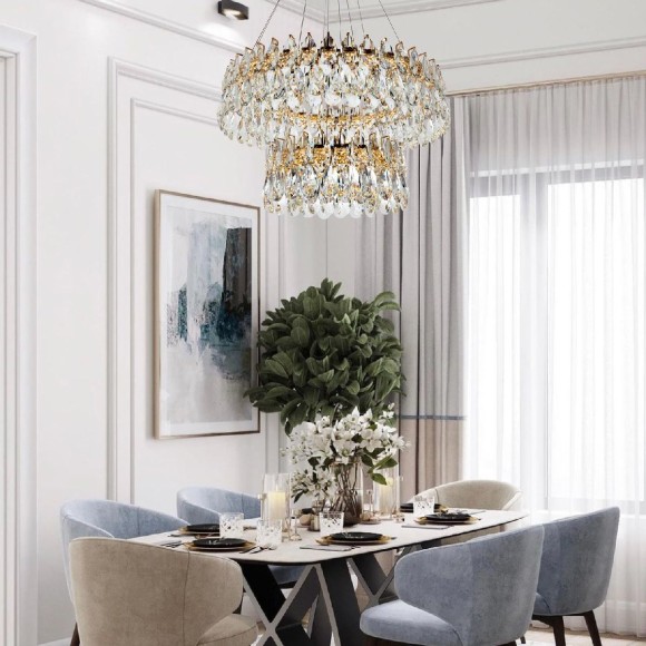 Подвесная светодиодная люстра Modelux ML.6900.800P GD