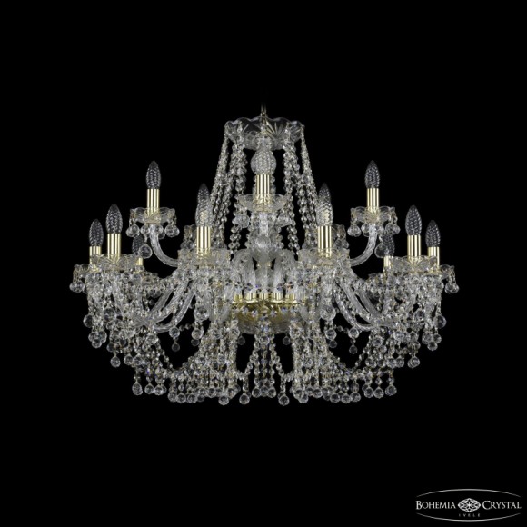 Подвесная люстра Bohemia Ivele Crystal 1409/10+5/300 G
