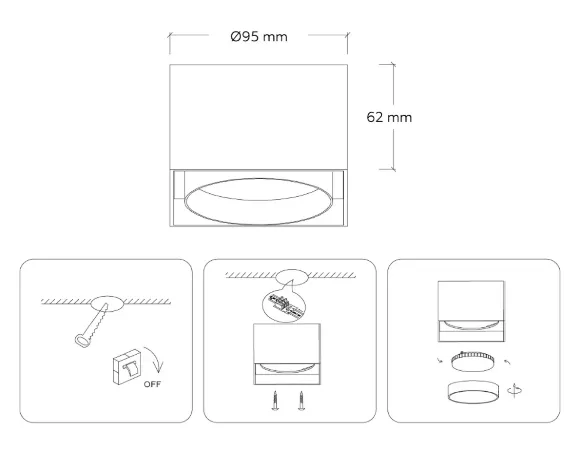 Накладной светильник Ambrella Light GX Standard tech TN70866 Накладной светильник Ambrella Light GX Standard tech TN70866