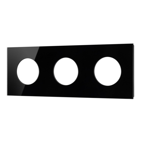 Рамка стеклянная на 3 поста Arlight FRM-GLARE-GC-3-BK 043839