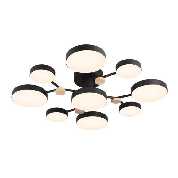 Потолочная светодиодная люстра с пультом управления LED4U L3201-780 BK