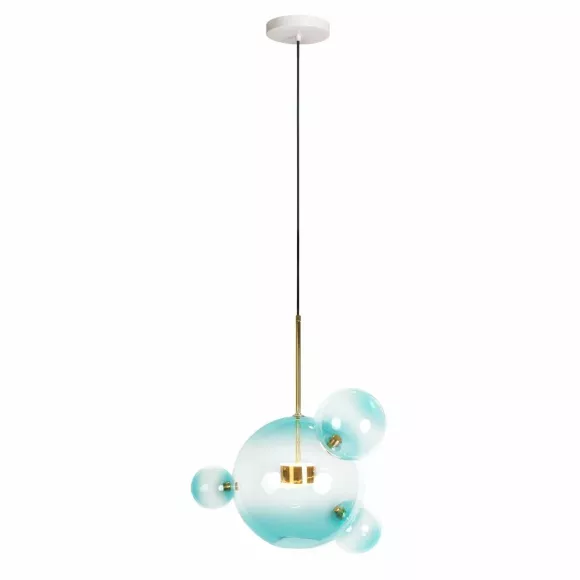 Подвесной светильник Loft IT Bolle 2027-P4 Blue, Золото, Голубой, Металл