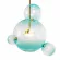 Подвесной светильник Loft IT Bolle 2027-P4 Blue, Золото, Голубой, Металл, декоративные элементы крупным планом