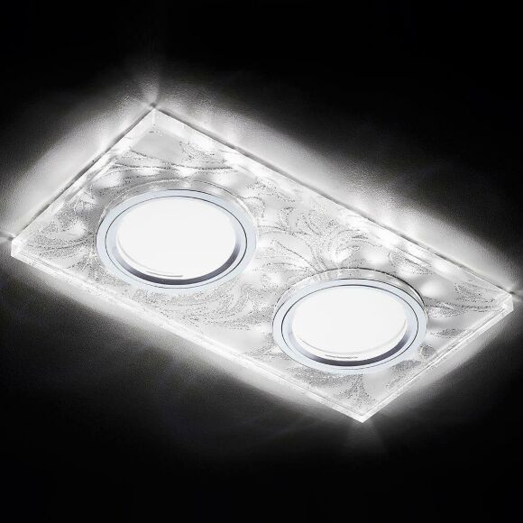 Встраиваемый светодиодный светильник Ambrella Light Led S234/2 W/CH/WH Встраиваемый светодиодный светильник Ambrella Light Led S234/2 W/CH/WH