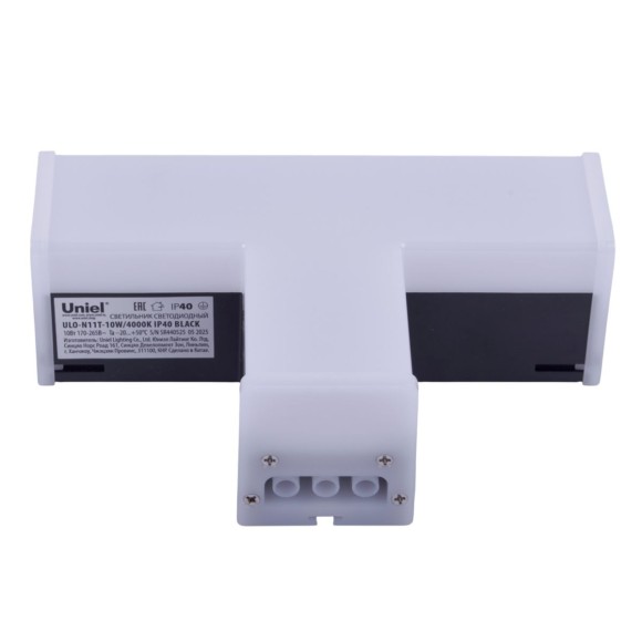 Модульный светильник T-образный Uniel ULO-N11T-10W/4000K IP40 BLACK UL-00013265