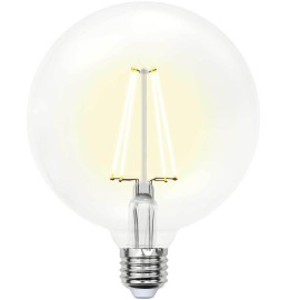 Лампа светодиодная филаментная (UL-00004860) Uniel E27 15W 3000K прозрачная LED-G125-15W/3000K/E27/CL PLS02WH