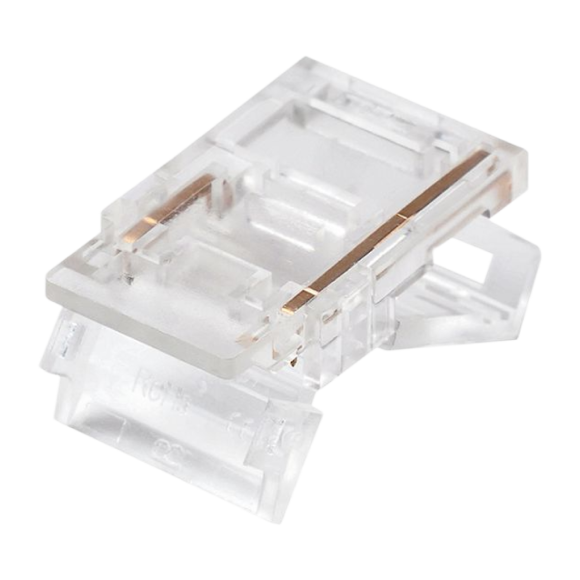 Коннектор прокалывающий тип L, T, 2 pin, для одноцветной LED ленты 10 мм, тип SMD, COB Apeyron 09-165