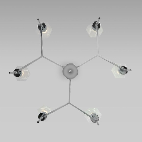 Люстра на штанге Eurosvet Prism 60143/6 хром a061939