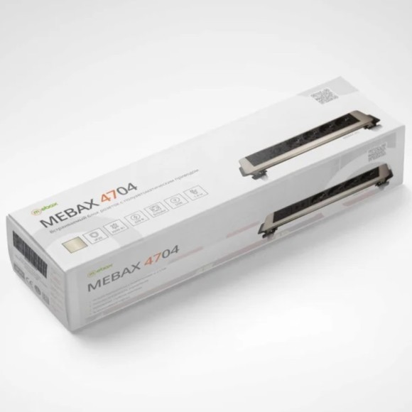 Блок розеток (4 секции и 2 USB) Mebax 00-00000829