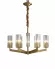 Подвесная люстра Moderli Brass V11074-6P, Латунь, Прозрачный, Металл, крупный план