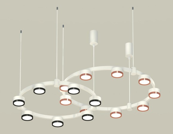 Комплект подвесного светильника Ambrella Light Techno Ring XR92081210 (A9208x2, C9241,C9236,N8113,N8126)
