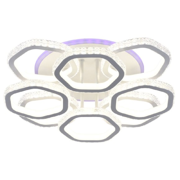 Потолочная светодиодная люстра с пультом управления Escada Centauri 10263/8LED BL