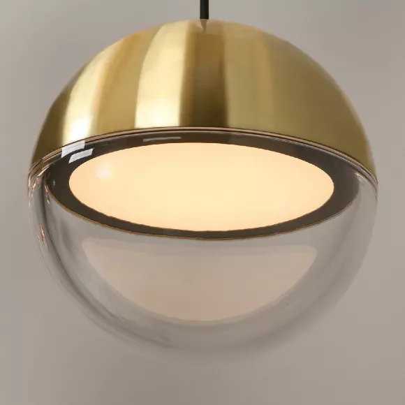 Подвесной светильник Favourite Luna 4370-1P, Золото, Прозрачный, Нейтральный белый, крупный план Подвесной светильник Favourite Luna 4370-1P, Золото, Прозрачный, Нейтральный белый, крупный план