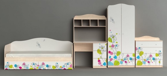 Стол письменный Цветы MBW_102056