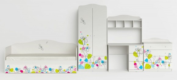 Стол письменный Цветы MBW_102056