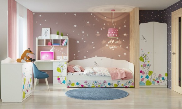 Стол письменный Цветы MBW_102056