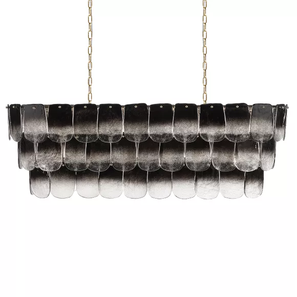 Подвесная люстра LOFT IT Gradient 10482/1200R Smoke, Золото, Дымчатый, Металл