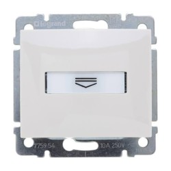 Выключатель карточный Legrand Valena с выдержкой времени и подсветкой белый 774234
