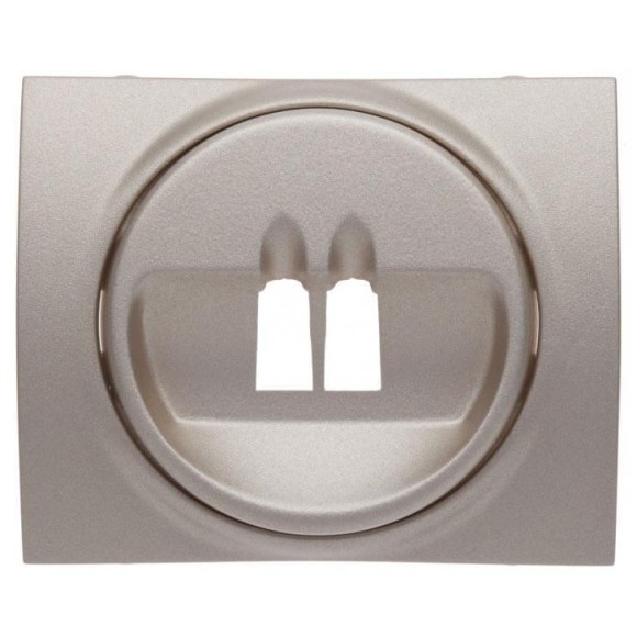 Лицевая панель Legrand Galea Life розетки акустических систем титановая 771400