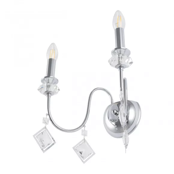 Бра Arte Milano 342101/2W CR, Хром, Металл, Модерн стиль Бра Arte Milano 342101/2W CR, Хром, Металл, Модерн стиль
