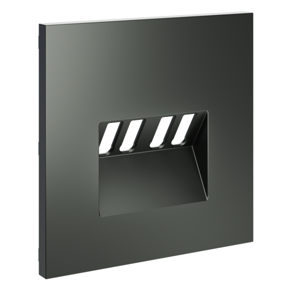 Накладка для розетки акустической 4-местной Voltum S70 (титан) VLS001506