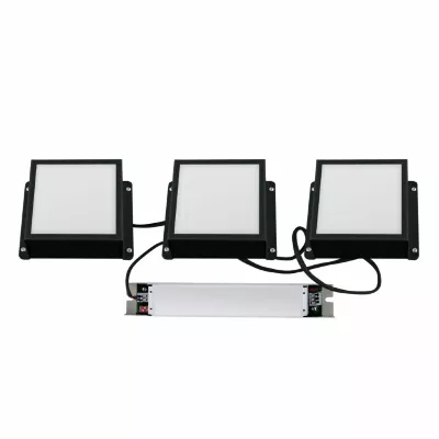 Встраиваемый светильник Uniel ULP-1010-20W/4000K IP54 GRILYATO OPAL BLACK KIT03 UL-00012836