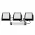 Встраиваемый светильник Uniel ULP-1010-20W/4000K IP54 GRILYATO OPAL BLACK KIT03 UL-00012836