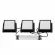 Встраиваемый светильник Uniel ULP-1010-20W/4000K IP54 GRILYATO OPAL BLACK KIT03 UL-00012836