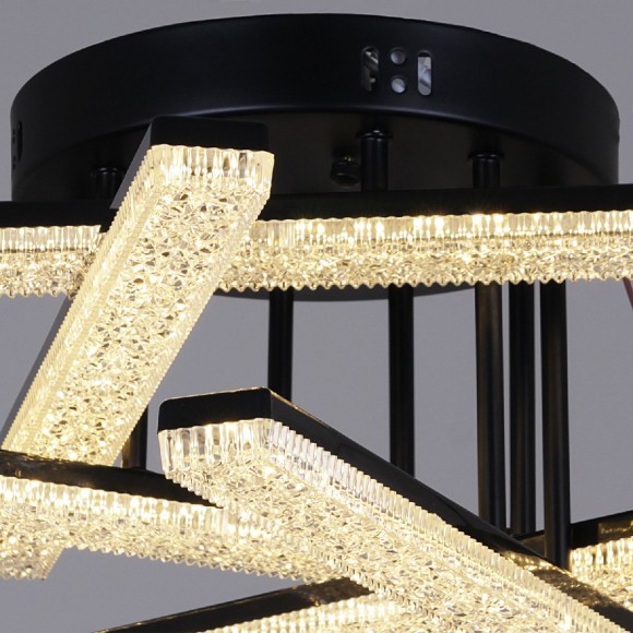 Потолочная светодиодная люстра с пультом управления Reluce 03749-3.3-05C BK