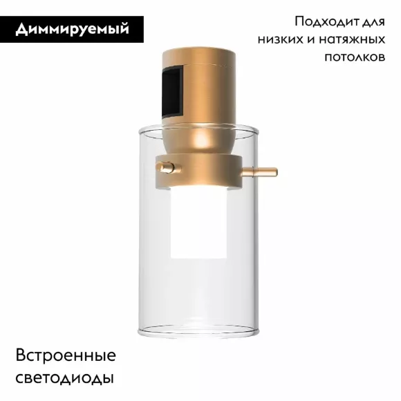 Трековый светильники Arlight ART-APRIORI-LANTERN-C-R60-5W Day4000 044305, Золото, Прозрачный, Нейтральный белый