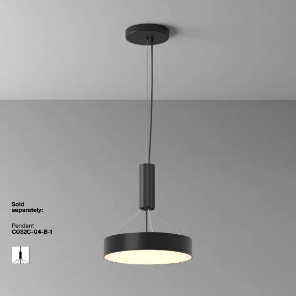 Потолочный светильник Maytoni Zon C032CL-36W3K-RD-B, Теплый белый, 90, Современный Потолочный светильник Maytoni Zon C032CL-36W3K-RD-B, Теплый белый, 90, Современный