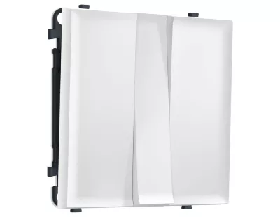 Комплект механизма 3-кл выключателя SIGMA Белый мягкое касание 10A-250V QUANT PRO Ambrella Volt MS825010 (SP8250, PR133)