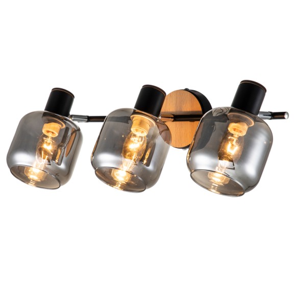 Спот Escada Hugge 10177/3A Black, E14, 120W, серый