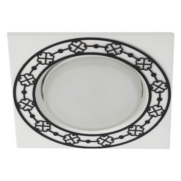 Встраиваемый светильник ЭРА KL78 WH/BK Б0037367