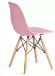 Стул Cindy (Eames) (mod. 1801) TET_24424, светло-розовый, бук, металл