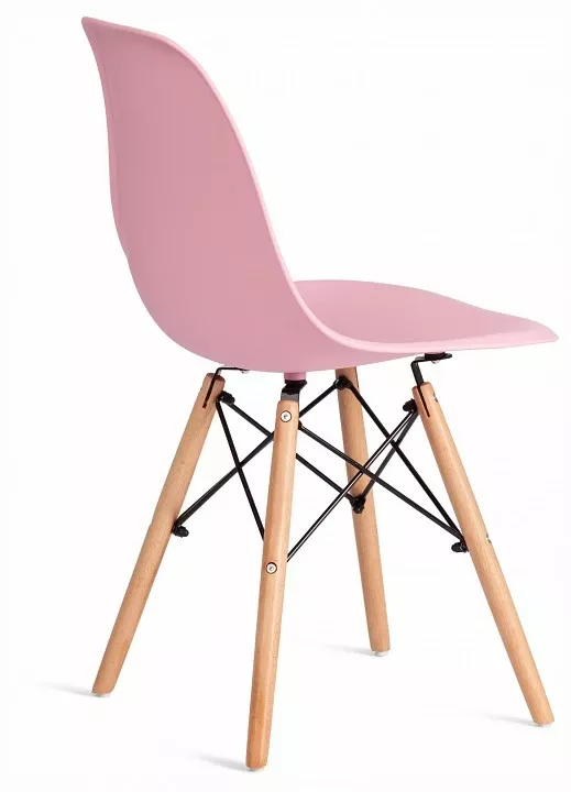 Стул Cindy (Eames) (mod. 1801) TET_24424, светло-розовый, бук, металл Стул Cindy (Eames) (mod. 1801) TET_24424, светло-розовый, бук, металл