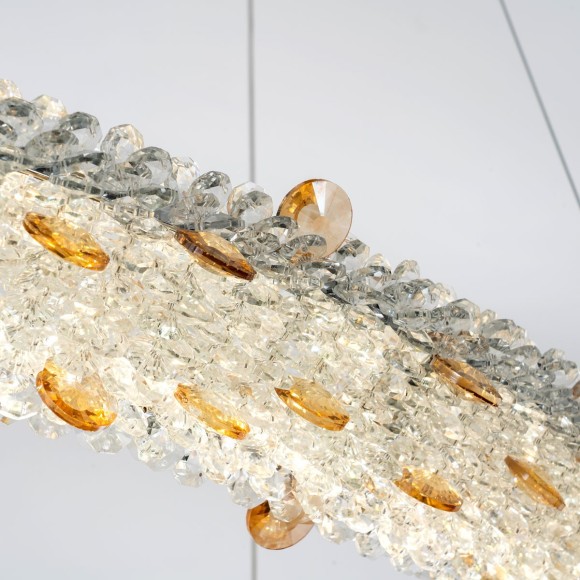 Подвесная светодиодная люстра с пультом управления Modelux MS.5006.1200 GD