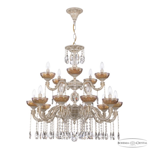 Подвесная люстра Bohemia Ivele Crystal AL79101/10+5/250/2D A WMG P Shampan/M-1G