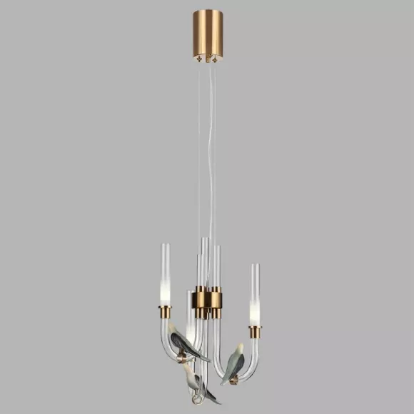 Подвесная люстра Odeon Light Lark L-vision 5431/6L, декоративные элементы крупным планом Подвесная люстра Odeon Light Lark L-vision 5431/6L, декоративные элементы крупным планом